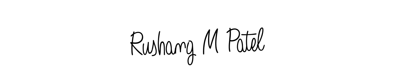 You can use this online signature creator to create a handwritten signature for the name Rushang M Patel. This is the best online autograph maker. Rushang M Patel signature style 5 images and pictures png