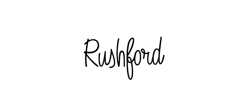 You should practise on your own different ways (Angelique-Rose-font-FFP) to write your name (Rushford) in signature. don't let someone else do it for you. Rushford signature style 5 images and pictures png