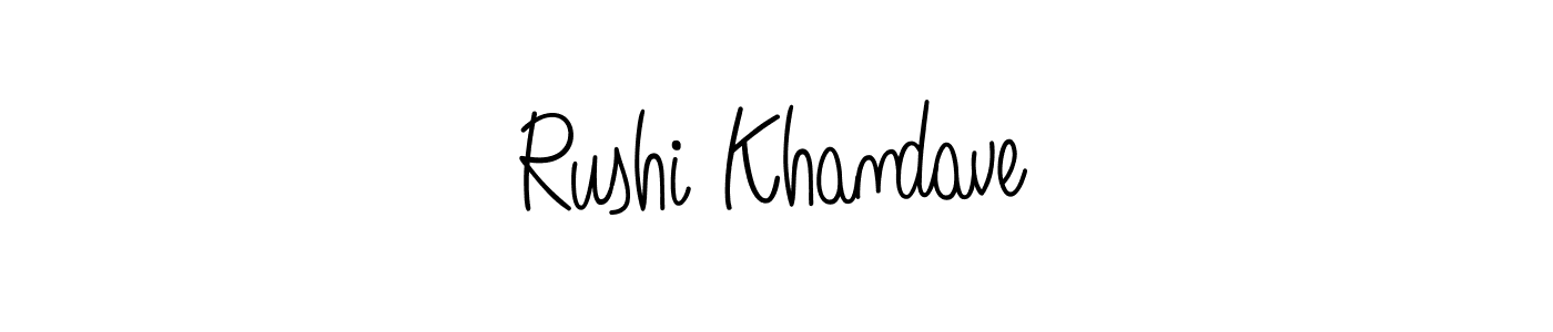 Once you've used our free online signature maker to create your best signature Angelique-Rose-font-FFP style, it's time to enjoy all of the benefits that Rushi Khandave name signing documents. Rushi Khandave signature style 5 images and pictures png