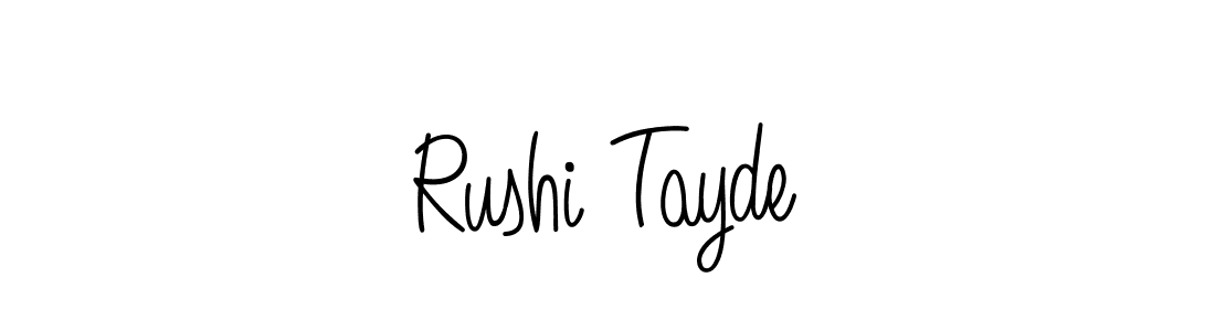 Here are the top 10 professional signature styles for the name Rushi Tayde. These are the best autograph styles you can use for your name. Rushi Tayde signature style 5 images and pictures png