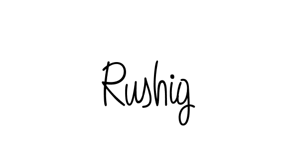 Also we have Rushig name is the best signature style. Create professional handwritten signature collection using Angelique-Rose-font-FFP autograph style. Rushig signature style 5 images and pictures png
