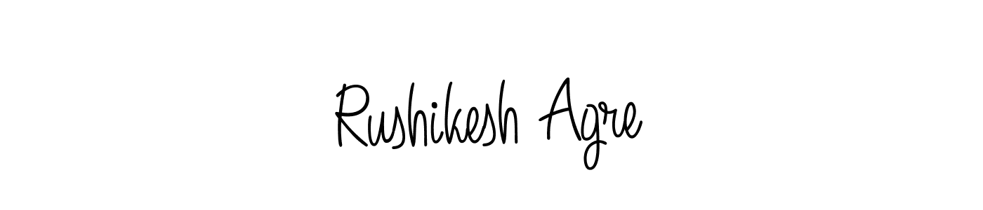 Design your own signature with our free online signature maker. With this signature software, you can create a handwritten (Angelique-Rose-font-FFP) signature for name Rushikesh Agre. Rushikesh Agre signature style 5 images and pictures png