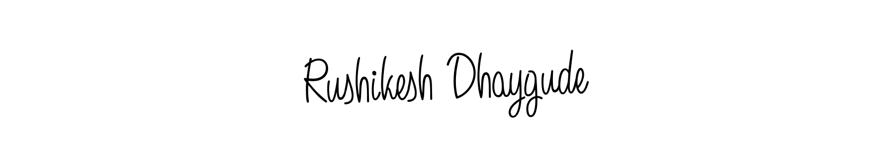 Also we have Rushikesh Dhaygude name is the best signature style. Create professional handwritten signature collection using Angelique-Rose-font-FFP autograph style. Rushikesh Dhaygude signature style 5 images and pictures png