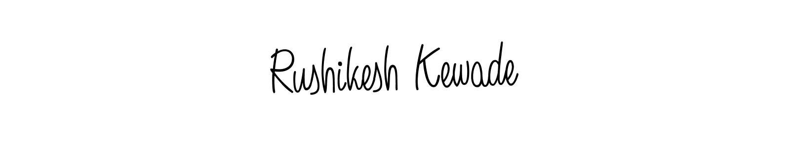 How to make Rushikesh Kewade name signature. Use Angelique-Rose-font-FFP style for creating short signs online. This is the latest handwritten sign. Rushikesh Kewade signature style 5 images and pictures png