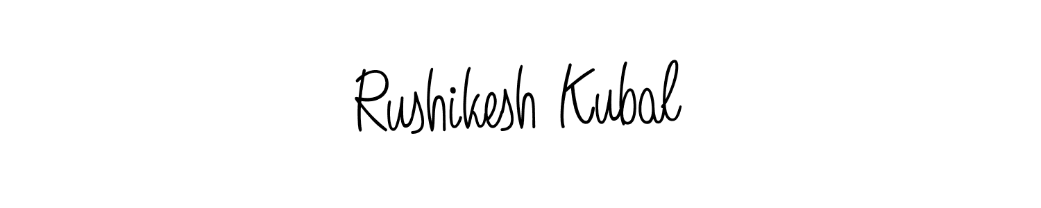 This is the best signature style for the Rushikesh Kubal name. Also you like these signature font (Angelique-Rose-font-FFP). Mix name signature. Rushikesh Kubal signature style 5 images and pictures png