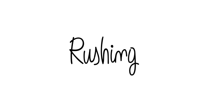 It looks lik you need a new signature style for name Rushing. Design unique handwritten (Angelique-Rose-font-FFP) signature with our free signature maker in just a few clicks. Rushing signature style 5 images and pictures png