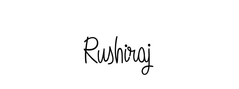 Rushiraj stylish signature style. Best Handwritten Sign (Angelique-Rose-font-FFP) for my name. Handwritten Signature Collection Ideas for my name Rushiraj. Rushiraj signature style 5 images and pictures png