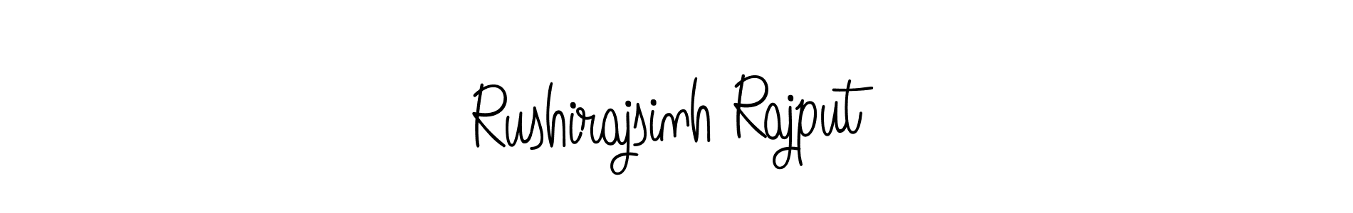 Rushirajsinh Rajput stylish signature style. Best Handwritten Sign (Angelique-Rose-font-FFP) for my name. Handwritten Signature Collection Ideas for my name Rushirajsinh Rajput. Rushirajsinh Rajput signature style 5 images and pictures png