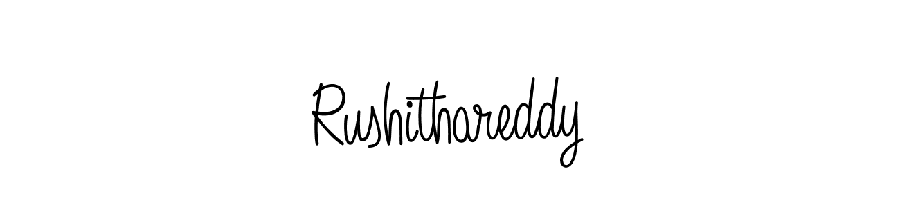 Angelique-Rose-font-FFP is a professional signature style that is perfect for those who want to add a touch of class to their signature. It is also a great choice for those who want to make their signature more unique. Get Rushithareddy name to fancy signature for free. Rushithareddy signature style 5 images and pictures png