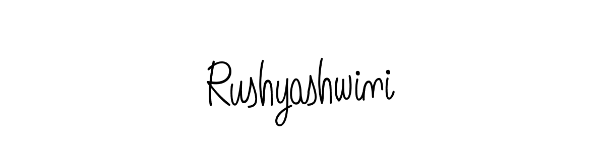 The best way (Angelique-Rose-font-FFP) to make a short signature is to pick only two or three words in your name. The name Rushyashwini include a total of six letters. For converting this name. Rushyashwini signature style 5 images and pictures png
