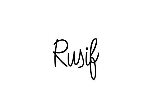 Rusif stylish signature style. Best Handwritten Sign (Angelique-Rose-font-FFP) for my name. Handwritten Signature Collection Ideas for my name Rusif. Rusif signature style 5 images and pictures png