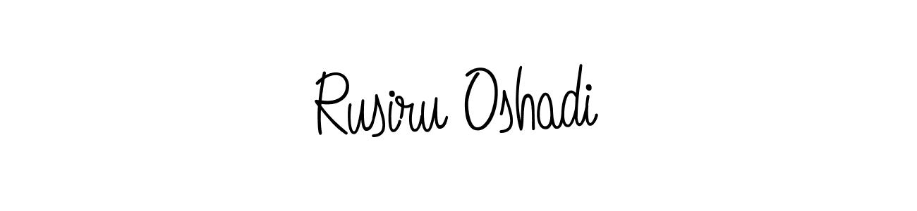 How to make Rusiru Oshadi signature? Angelique-Rose-font-FFP is a professional autograph style. Create handwritten signature for Rusiru Oshadi name. Rusiru Oshadi signature style 5 images and pictures png