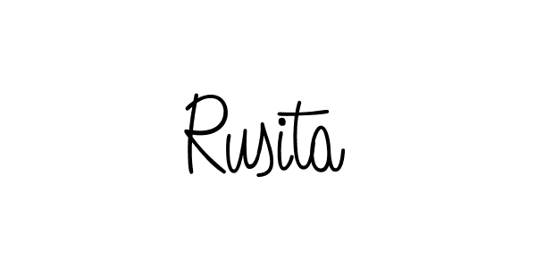 Make a beautiful signature design for name Rusita. Use this online signature maker to create a handwritten signature for free. Rusita signature style 5 images and pictures png