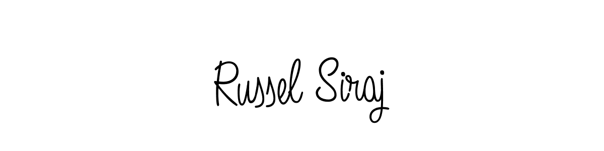 Check out images of Autograph of Russel Siraj name. Actor Russel Siraj Signature Style. Angelique-Rose-font-FFP is a professional sign style online. Russel Siraj signature style 5 images and pictures png