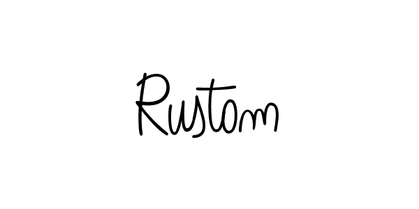 How to Draw Rustom signature style? Angelique-Rose-font-FFP is a latest design signature styles for name Rustom. Rustom signature style 5 images and pictures png