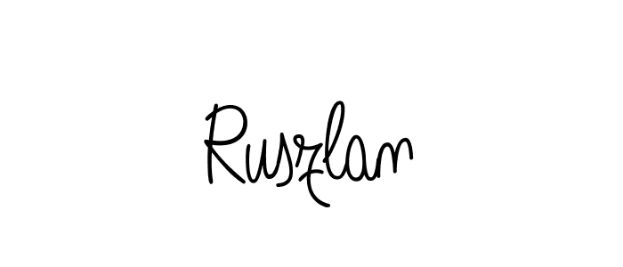 The best way (Angelique-Rose-font-FFP) to make a short signature is to pick only two or three words in your name. The name Ruszlan include a total of six letters. For converting this name. Ruszlan signature style 5 images and pictures png