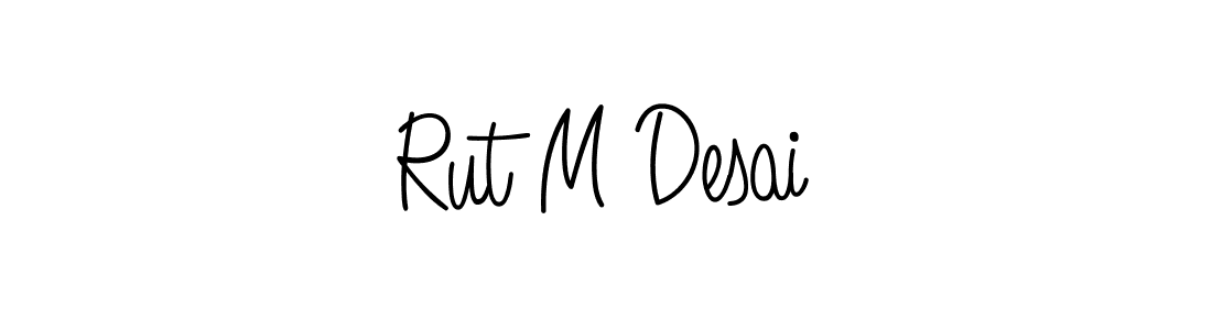 Create a beautiful signature design for name Rut M Desai. With this signature (Angelique-Rose-font-FFP) fonts, you can make a handwritten signature for free. Rut M Desai signature style 5 images and pictures png