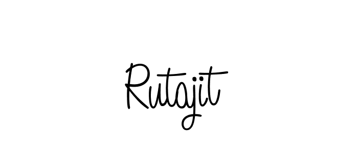 You should practise on your own different ways (Angelique-Rose-font-FFP) to write your name (Rutajit) in signature. don't let someone else do it for you. Rutajit signature style 5 images and pictures png