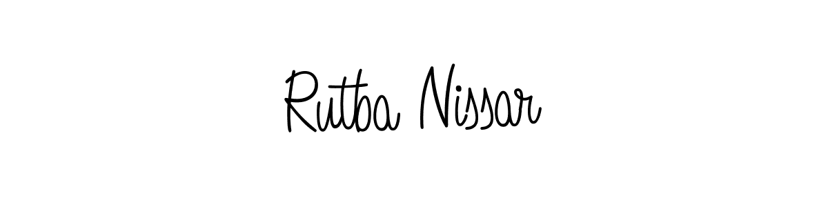You can use this online signature creator to create a handwritten signature for the name Rutba Nissar. This is the best online autograph maker. Rutba Nissar signature style 5 images and pictures png