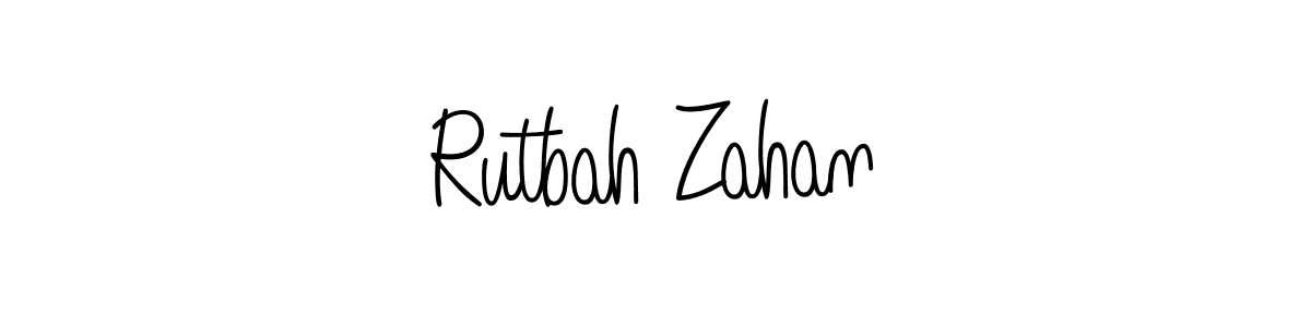 Angelique-Rose-font-FFP is a professional signature style that is perfect for those who want to add a touch of class to their signature. It is also a great choice for those who want to make their signature more unique. Get Rutbah Zahan name to fancy signature for free. Rutbah Zahan signature style 5 images and pictures png
