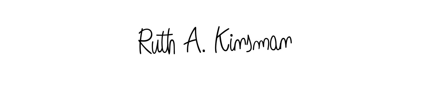 How to make Ruth A. Kinsman signature? Angelique-Rose-font-FFP is a professional autograph style. Create handwritten signature for Ruth A. Kinsman name. Ruth A. Kinsman signature style 5 images and pictures png