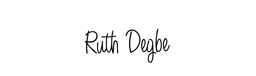 The best way (Angelique-Rose-font-FFP) to make a short signature is to pick only two or three words in your name. The name Ruth Degbe include a total of six letters. For converting this name. Ruth Degbe signature style 5 images and pictures png