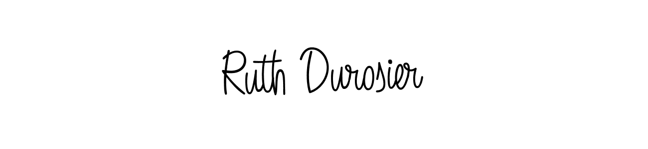 How to make Ruth Durosier signature? Angelique-Rose-font-FFP is a professional autograph style. Create handwritten signature for Ruth Durosier name. Ruth Durosier signature style 5 images and pictures png