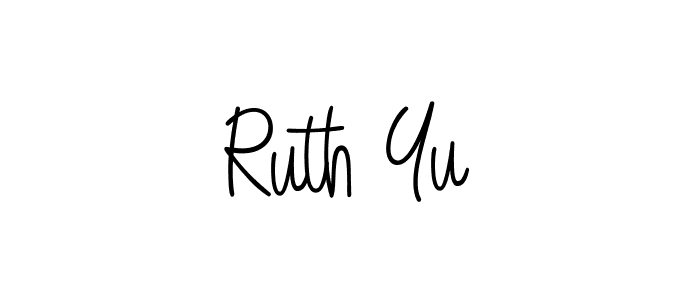 Design your own signature with our free online signature maker. With this signature software, you can create a handwritten (Angelique-Rose-font-FFP) signature for name Ruth Yu. Ruth Yu signature style 5 images and pictures png