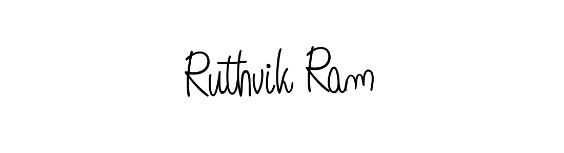 Ruthvik Ram stylish signature style. Best Handwritten Sign (Angelique-Rose-font-FFP) for my name. Handwritten Signature Collection Ideas for my name Ruthvik Ram. Ruthvik Ram signature style 5 images and pictures png