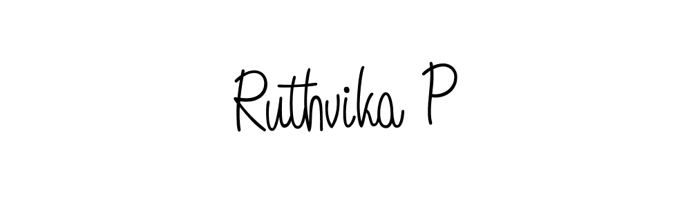 Make a beautiful signature design for name Ruthvika P. With this signature (Angelique-Rose-font-FFP) style, you can create a handwritten signature for free. Ruthvika P signature style 5 images and pictures png