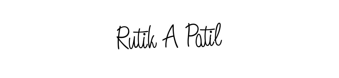 Create a beautiful signature design for name Rutik A Patil. With this signature (Angelique-Rose-font-FFP) fonts, you can make a handwritten signature for free. Rutik A Patil signature style 5 images and pictures png