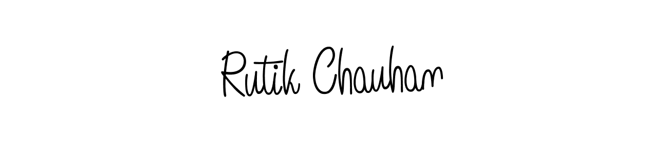 Also we have Rutik Chauhan name is the best signature style. Create professional handwritten signature collection using Angelique-Rose-font-FFP autograph style. Rutik Chauhan signature style 5 images and pictures png