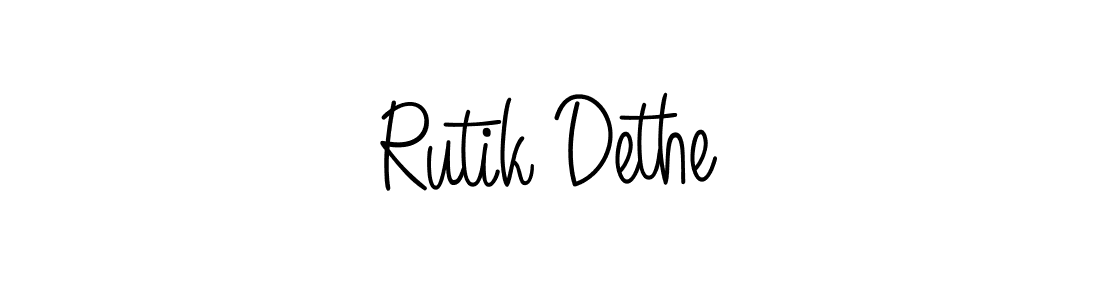 Use a signature maker to create a handwritten signature online. With this signature software, you can design (Angelique-Rose-font-FFP) your own signature for name Rutik Dethe. Rutik Dethe signature style 5 images and pictures png