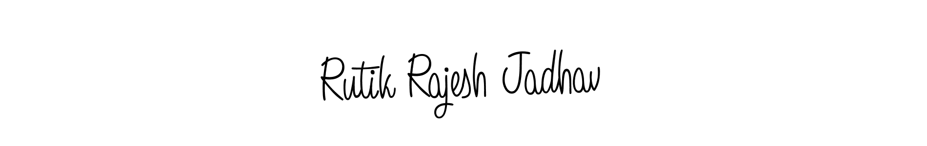 Design your own signature with our free online signature maker. With this signature software, you can create a handwritten (Angelique-Rose-font-FFP) signature for name Rutik Rajesh Jadhav. Rutik Rajesh Jadhav signature style 5 images and pictures png