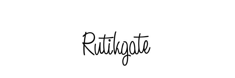 Rutikgate stylish signature style. Best Handwritten Sign (Angelique-Rose-font-FFP) for my name. Handwritten Signature Collection Ideas for my name Rutikgate. Rutikgate signature style 5 images and pictures png