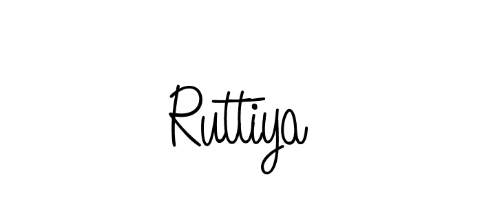 Create a beautiful signature design for name Ruttiya. With this signature (Angelique-Rose-font-FFP) fonts, you can make a handwritten signature for free. Ruttiya signature style 5 images and pictures png