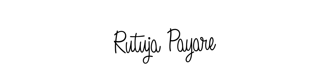 It looks lik you need a new signature style for name Rutuja Payare. Design unique handwritten (Angelique-Rose-font-FFP) signature with our free signature maker in just a few clicks. Rutuja Payare signature style 5 images and pictures png