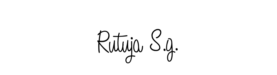 It looks lik you need a new signature style for name Rutuja S.g.. Design unique handwritten (Angelique-Rose-font-FFP) signature with our free signature maker in just a few clicks. Rutuja S.g. signature style 5 images and pictures png