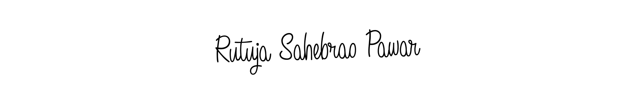 Rutuja Sahebrao Pawar stylish signature style. Best Handwritten Sign (Angelique-Rose-font-FFP) for my name. Handwritten Signature Collection Ideas for my name Rutuja Sahebrao Pawar. Rutuja Sahebrao Pawar signature style 5 images and pictures png