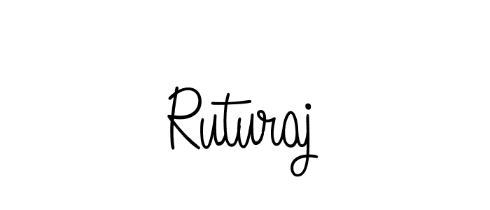 How to make Ruturaj name signature. Use Angelique-Rose-font-FFP style for creating short signs online. This is the latest handwritten sign. Ruturaj signature style 5 images and pictures png