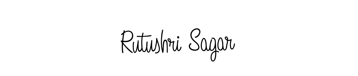 Also we have Rutushri Sagar name is the best signature style. Create professional handwritten signature collection using Angelique-Rose-font-FFP autograph style. Rutushri Sagar signature style 5 images and pictures png