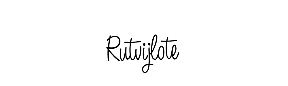 Best and Professional Signature Style for Rutvijlote. Angelique-Rose-font-FFP Best Signature Style Collection. Rutvijlote signature style 5 images and pictures png