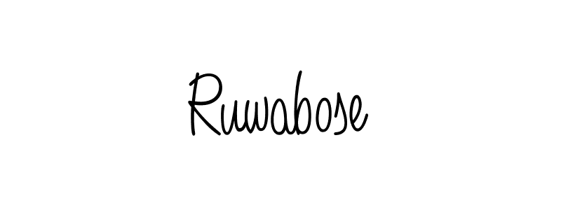 Make a beautiful signature design for name Ruwabose. Use this online signature maker to create a handwritten signature for free. Ruwabose signature style 5 images and pictures png