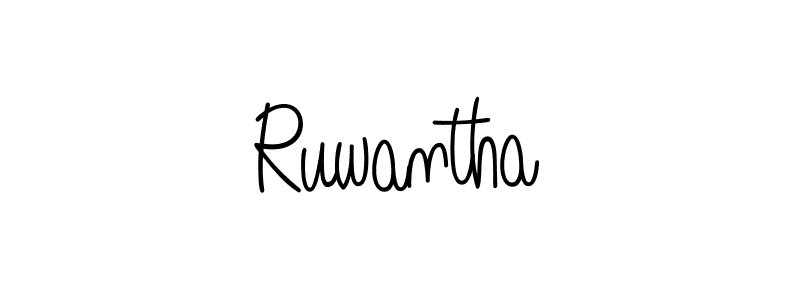 Also we have Ruwantha name is the best signature style. Create professional handwritten signature collection using Angelique-Rose-font-FFP autograph style. Ruwantha signature style 5 images and pictures png