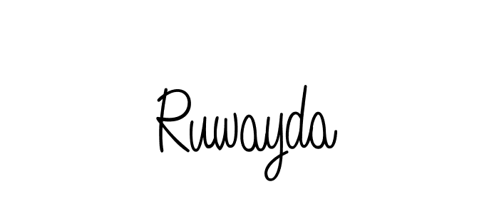 Also You can easily find your signature by using the search form. We will create Ruwayda name handwritten signature images for you free of cost using Angelique-Rose-font-FFP sign style. Ruwayda signature style 5 images and pictures png