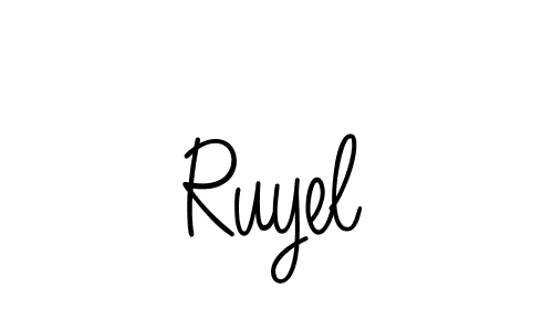 It looks lik you need a new signature style for name Ruyel. Design unique handwritten (Angelique-Rose-font-FFP) signature with our free signature maker in just a few clicks. Ruyel signature style 5 images and pictures png