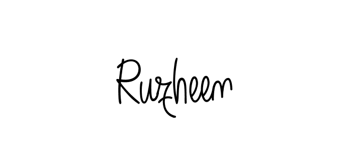 You can use this online signature creator to create a handwritten signature for the name Ruzheen. This is the best online autograph maker. Ruzheen signature style 5 images and pictures png