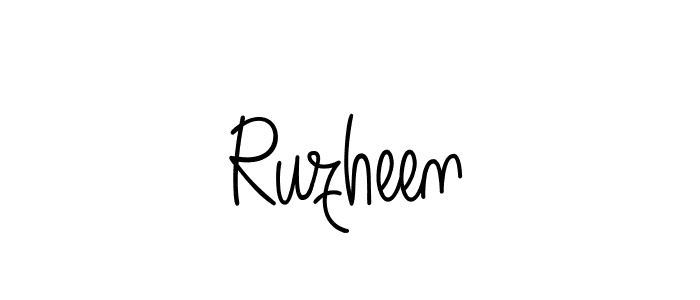 Here are the top 10 professional signature styles for the name Ruzheen. These are the best autograph styles you can use for your name. Ruzheen signature style 5 images and pictures png