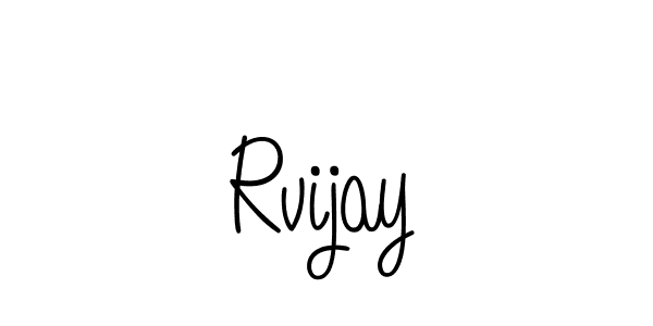 How to make Rvijay signature? Angelique-Rose-font-FFP is a professional autograph style. Create handwritten signature for Rvijay name. Rvijay signature style 5 images and pictures png