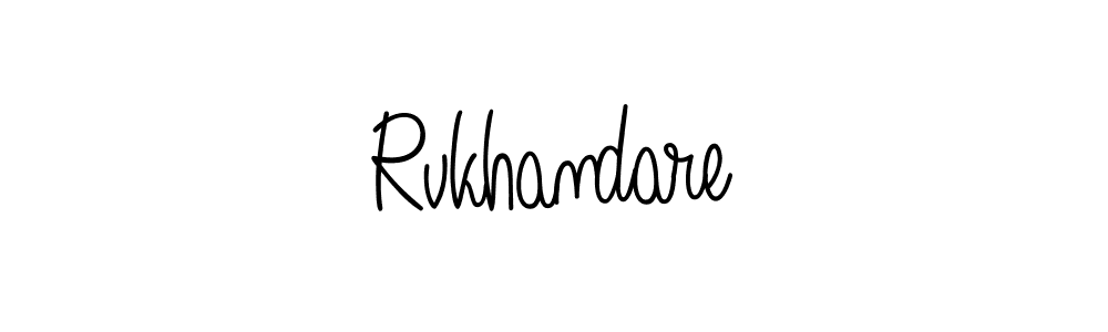 Make a beautiful signature design for name Rvkhandare. With this signature (Angelique-Rose-font-FFP) style, you can create a handwritten signature for free. Rvkhandare signature style 5 images and pictures png